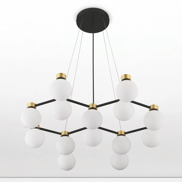 Wisząca lampa molekułowa CAMINOS LE44544 złoty czarny biały