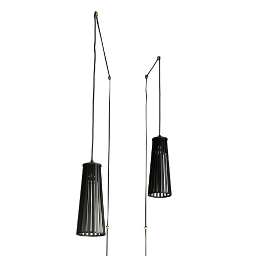 2-płomienna lampa ścienna Dover 9263 czarny kinkiet drewniany hol