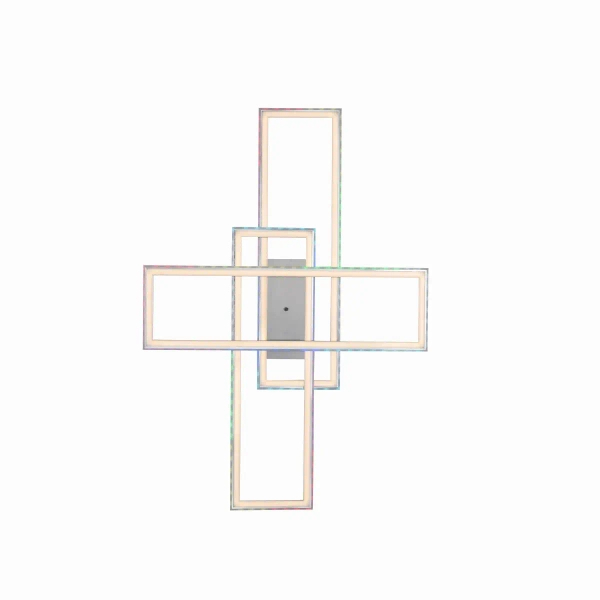 Sterowana lampa sufitowa FELIX srebrna 14637-55 2xLED 50W 2700-5000K RGB