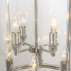 Retro LAMPA wisząca NEW YORK P08434CH Cosmolight industrialny zwis do jadalni przezroczysty