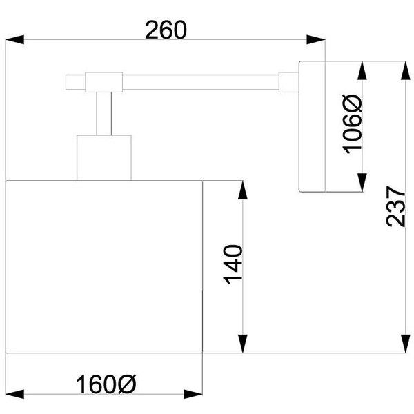 LAMPA ścienna BALANCE BALANCE1-WPN Elstead metalowa OPRAWA kinkiet okrągły biały polerowany nikiel