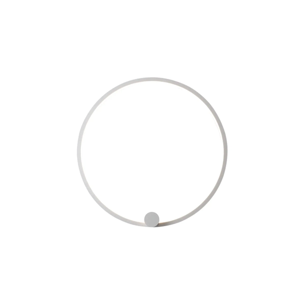 Okrągły kinkiet do sypialni Ringa WL0116-M-WH LED 35W 3000-4000K IP44 biały