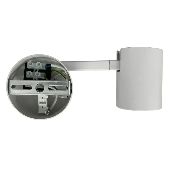 Ścienny kinkiet na wysięgniku Snow LP-731N/1WL WH tubka biała