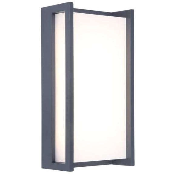 Elewacyjna LAMPA ścienna QUBO 5193001118 Lutec prostokątna OPRAWA metalowa LED 18W 3000K outdoor IP54 szara