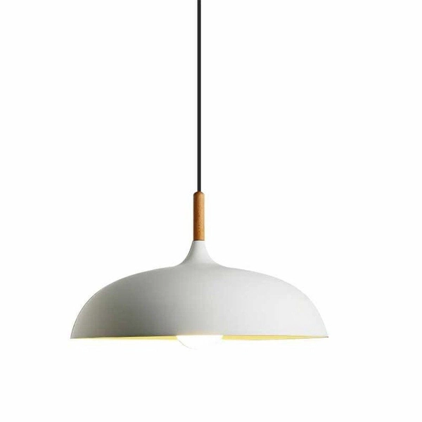 Wisząca lampa nad stół Saucer ST-5219 WHITE Step metalowa okrągła biała