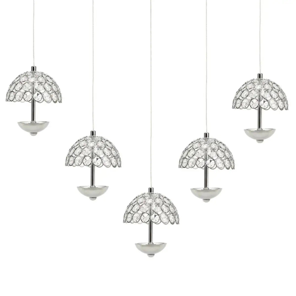 Ledowa wisząca lampa VENUS ML317 LED 5W 4000K kryształowa chrom