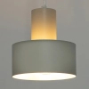 Metalowy żyrandol Rif S 41183 do salonu okrągły szary beżowy