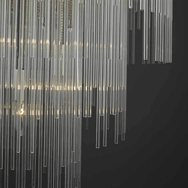 Szklany żyrandol nad stół Isla ISL3450 Dar Lighting glamour do salonu przezroczysty