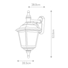 Lampka elewacyjna KERRY-WALL Elstead lampion metalowa czarna