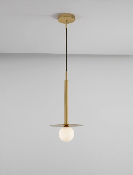 Lampa wisząca Art Deco URUAPAN LE42891 Luces Exclusivas kula do holu złota