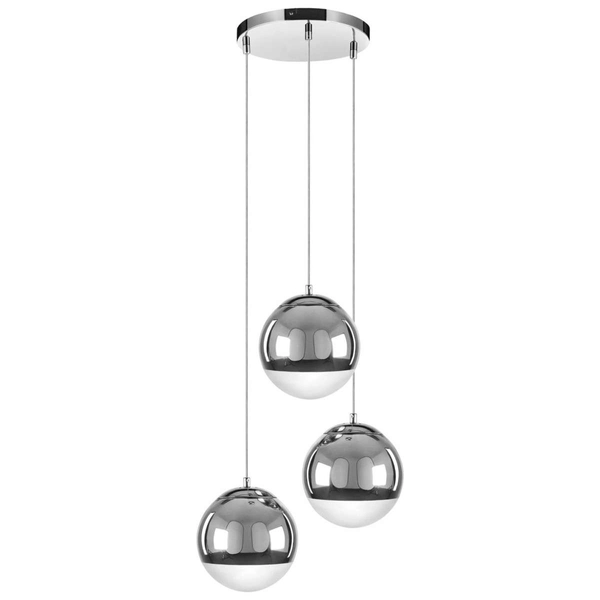 Wisząca LAMPA kula GINO 5801328 BriTop OPRAWA kaskada ball chrom