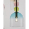 Lampa wisząca MURANO LE43401 skandynawska kolorowy przezroczysty złoty