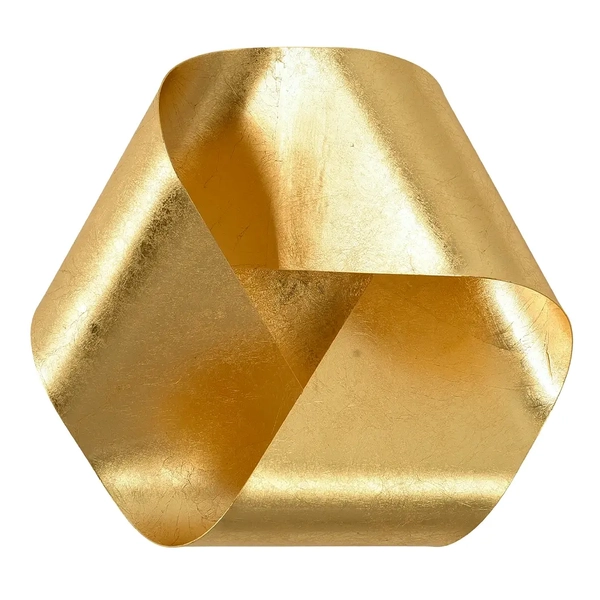 Kinkiet ścienny do sypialni Orchidia WL0120 LED 24W 3000K wstęga złoty