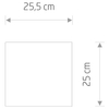 Cylinder abażur na podstawę Petit 8337 Nowodvorski do sypialni szary