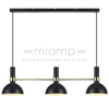 LAMPA wisząca LARRY 106971 Markslojd metalowa OPRAWA zwis kopuły belka mosiądz czarna