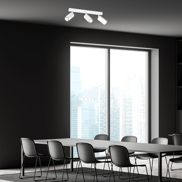 Sufitowa lampa Hudson MLP8803 metalowa do jadalni biała