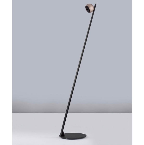Podłogowa lampa FRONTERA LE44943 LED 6W 3000K ball czarna złota