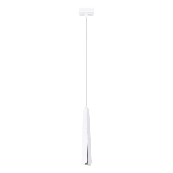 Pojedyncza lampa zwis Prysm SL.1397 Sollux tuba metalowa biała
