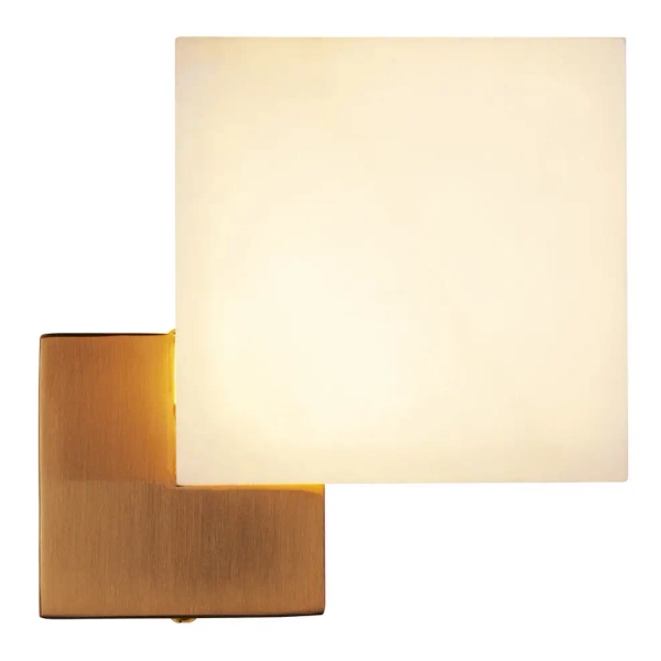 Lampa ścienna CUBO ST-DL-8537 gold LED 3W 3000K kostka złota biała