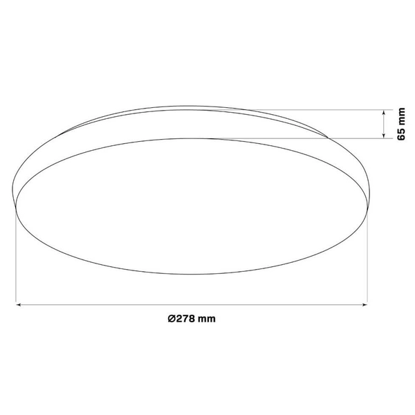 Lampa sufitowa okrągła PIRIUS 325723 LED 17W 4000K IP44 biała