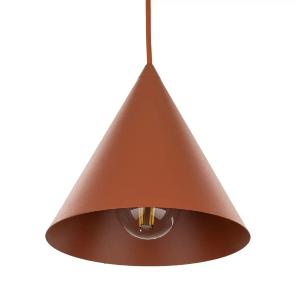 Wisząca lampa stożkowa CONO 10076 nad stół ceglany