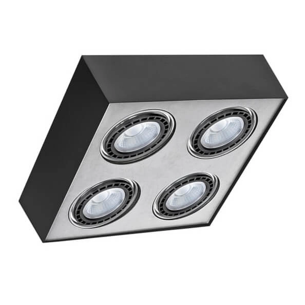 Lampa sufitowa downlight Paulo AZ0968 Azzardo kwadratowa czarna