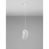 Lampa wisząca nad wyspę LONTIZA LE45334 z żywicy kula biała