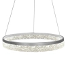 Glamour wiszący żyrandol Gala ML2242 LED 25W 4000K do salonu srebrny