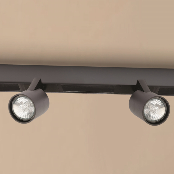 Sufitowa lampa reflektor do systemu szynowego Gary AZ5207 1-faz czarna 