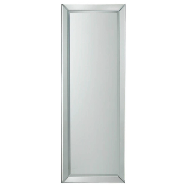 Podłużne lustro do sypialni Luna 5055999251990 szklane srebrne
