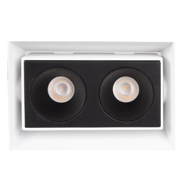 Lampa podtynkowa z modułem LED i zasilaczem Modular H180.06 + HM180 2L + HT180 6W ON/OFF Maxlight LED 6W 3000K czarna biała