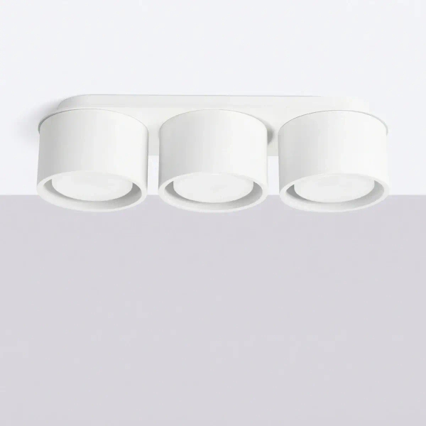Sufitowa lampa potrójna MODO biała SL.2436 3xGx53 tubki do salonu