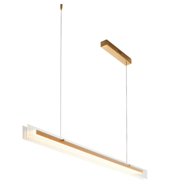 Zwieszana lampa nad wyspę LONGIN ST-10538P-L120 LED 15W 3000K listwa złoty