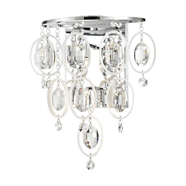Kryształowy kinkiet na ścianę Estella MB11103-6A Italux glamour chrom