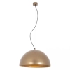 Kopułowa wisząca lampa 22198 metalowa do salonu mosiądz