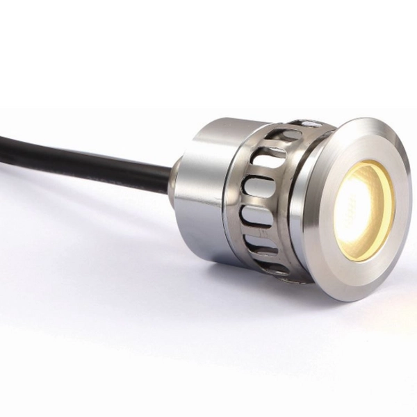 Wpustowe oczko Grund 802001106 Elkim LED 1W 3000K do ogrodu IP67 stal