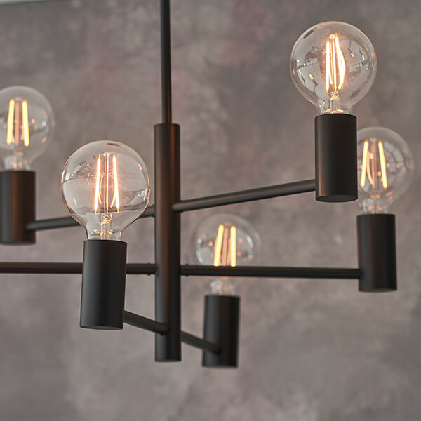 Lampa sufitowa Studio 76502 Endon sticks metalowe czarne