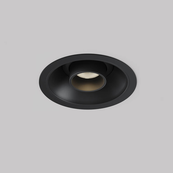 Sufitowa lampa podtynkowa Focus C140RS-L300-7W3K-B LED 7W 3000K tuba czarna