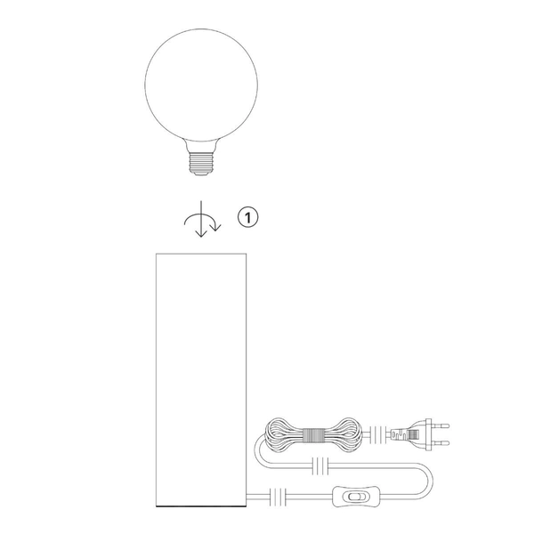Stołowa lampa Legna 108756 Markslojd wtyczka włącznik drewniany