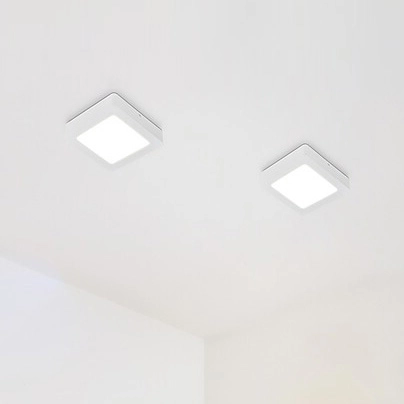 Kwadratowy plafon salonowy Shaun 3174 LED 12W 4000K nowoczesny biały