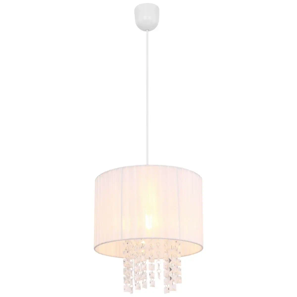 LAMPA wisząca PYRA 15098 Globo zwis OPRAWA glamour kryształki biała