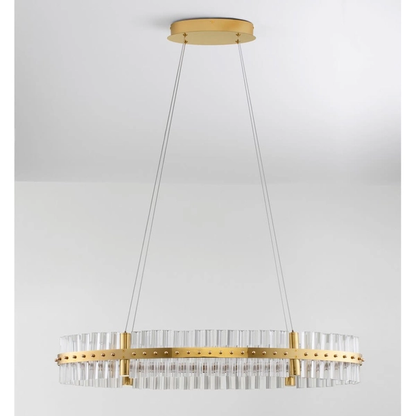 Okrągła lampa zwisająca MAYO LE44227 LED 45W 3500K pierścień złota