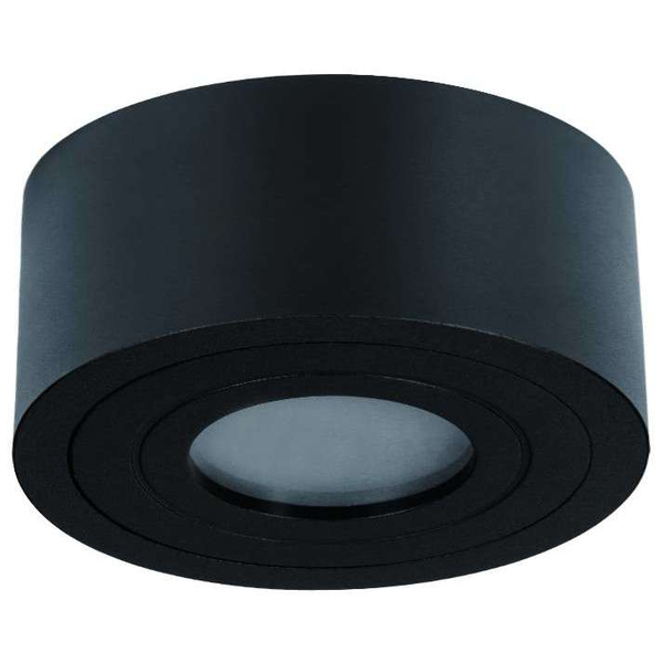 Okrągła LAMPA natynkowa Rullo Nero Mini IP44 Orlicki Design metalowa OPRAWA sufitowa LED 5W 3000K spot IP44 czarna