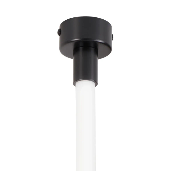 Lampa wisząca nowoczesna SNAKE MD1021-5 biała czarna metal PVC 72W 3000K 5M wąż ledowy