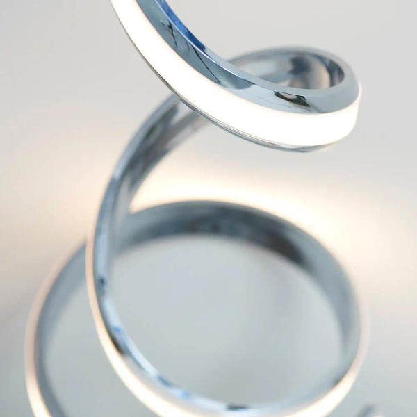 Salonowa lampa stołowa Aria 76412 LED 18W 3000K spirala chrom