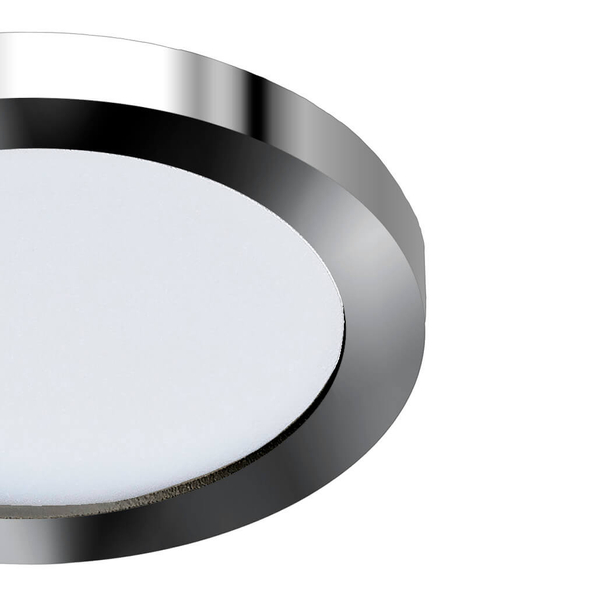 Okrągłe oczko ledowe Slim LED 6W podtynkowa lampa chrom