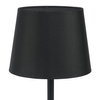 Biurkowa lampka z tkaniny Maja 2936 TK Lighting abażurowa metalowa czarna