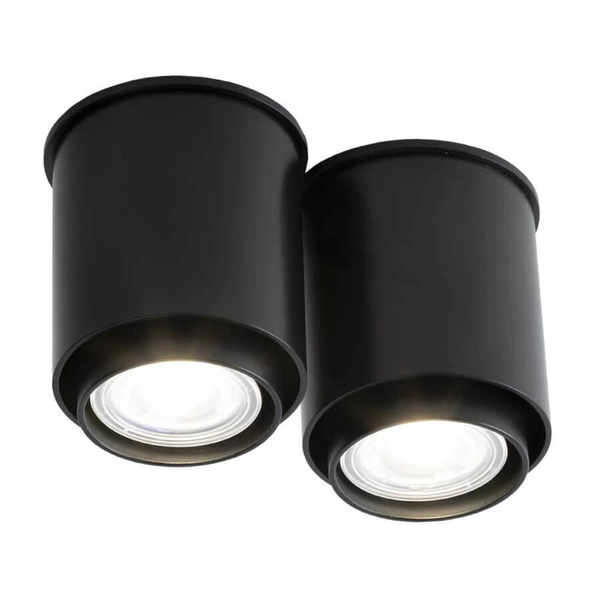 Spot LAMPA sufitowa IGA 1116 Shilo metalowy downlight natynkowe tuby czarne