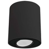Lampa sufitowa metalowa oprawa tuba downlight czarna SET OUTLET