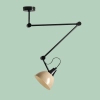 Metalowa lampa sufitowa AIDA 1141PL_G3_17 regulowana beżowa czarna